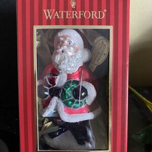 Waterford North Pole Santa Holiday Heirlooms Ornament
